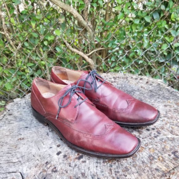 Sz 11 Johnston And Murphy Wingtip Dress Shoes